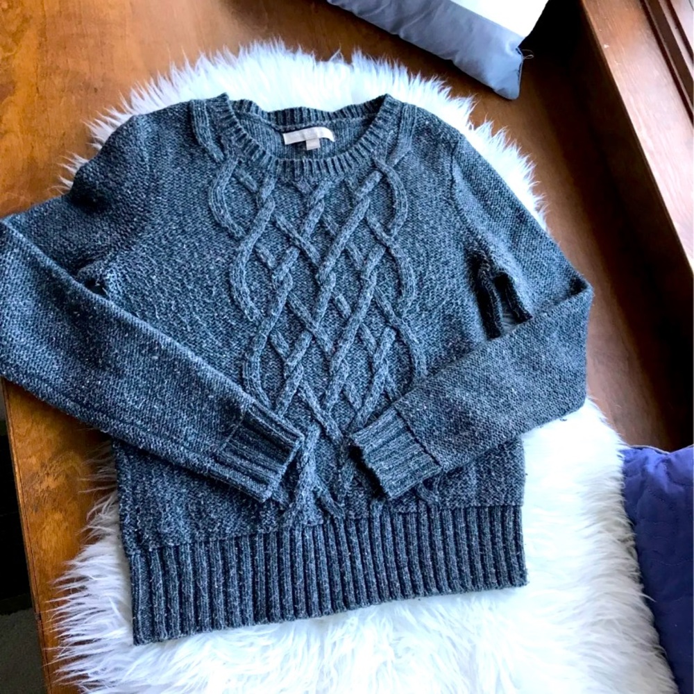 Dark Heather Textured Sweater